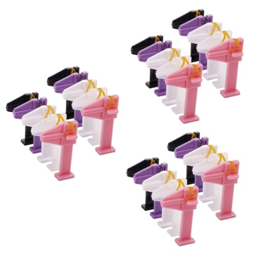 FRCOLOR 3 Series Soporte De Esmalte Uv Gel Uña Del Dedo Del Pie Consejo Abrazadera De Manicura Pinza Moldeadora Suministros De Salón Plásticos De Ingeniería Abs 10 Piezas*3