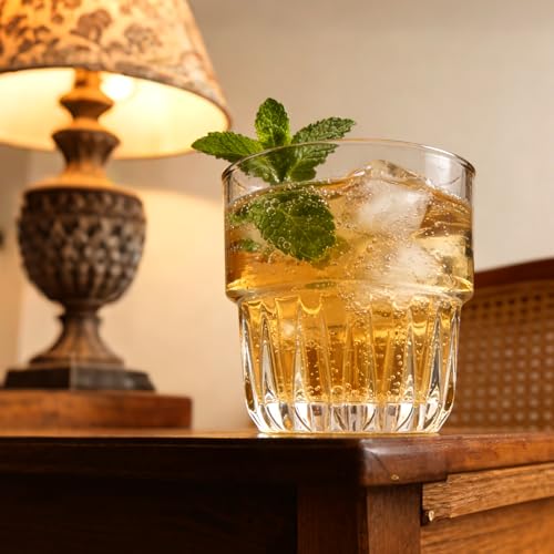 image for Mapoxy 16 pack 5 oz Old Fashioned Whiskey Glasses Bulk, Heavy Base Sta