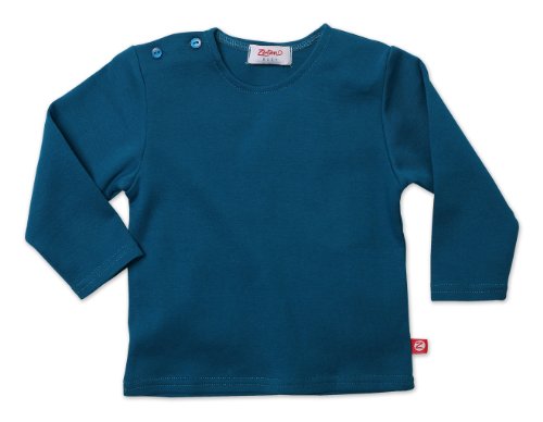 Zutano Baby-Boys Infant Long Sleeve Solid T-Shirt, Pagoda, 6 Months