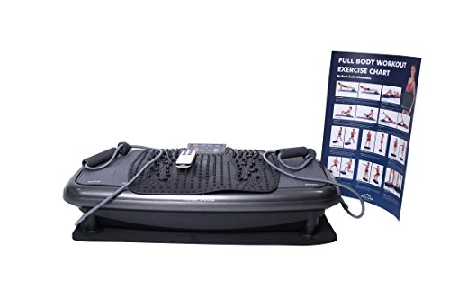 Rock Solid Wholesale 3D Whole Body Vibration Machine with 500 W Motor Includes Workout Poster, Gray (Rs3dp)