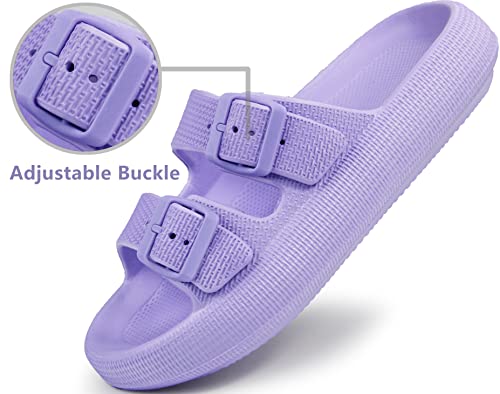 Image of BenSorts Pillow Sandals for Women Men Thick Sole Adjustable Buckles EVA