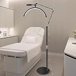DESGNT LED Half Moon Lamp,Lash Light for Eyelash Extensions,3 Color Temperature,360° Rotating Light Head with Mobile Phone Holder.Eyelash Lights for Beauty, Skincare,Tattoo,Eyebrows.