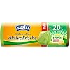 Swirl actieve afvalzakken met trekkoord, 20 liter, 1 rol met 12 zakken