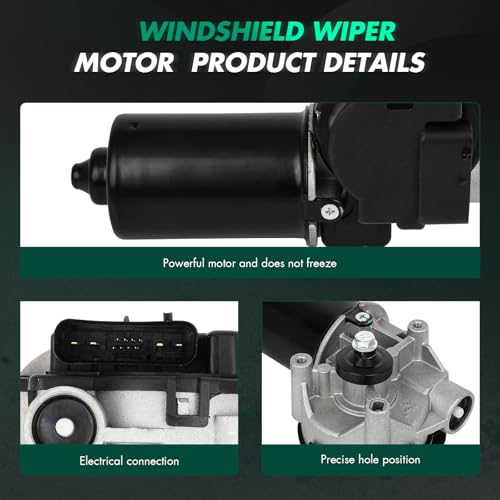 Image of SCITOO Front Windshield Wiper Motor Replacement fit for 2002-2005 for Ford for Excursion,2002-2006 for Ford for Expedition OE： 2C3Z17508AA,2C3Z17508AB,2L1Z17508AA | Direct fit for 2007-2009 For Lincoln For MKX|Replaces OE 2C3Z17508AA|2L1Z17508AB|12 Pins|Fit for Front Wiper Motor