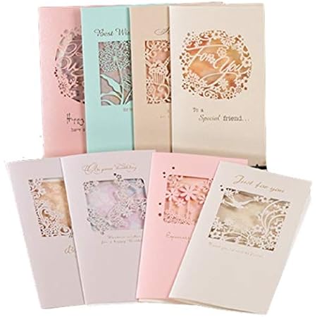 Amazon Moin Moin メッセージ カード メッセージカード ポストカード 立体 影絵 切り絵 シルエット 封筒付 グラデーション 4種セット キリン 女の子と男の子 くま うさぎ ポストカード 絵柄付はがき 文房具 オフィス用品