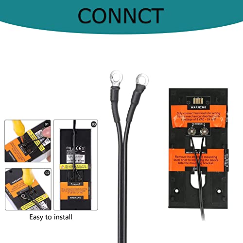 Extra Long 16.4 Ft Extension Cabel Video Doorbell Power Transformer 24V 500Ma, Ac110-120V To Ac24V Ring Doorbell Adapter, Compatible With Visual Doorbell And Thermostat #TOP6