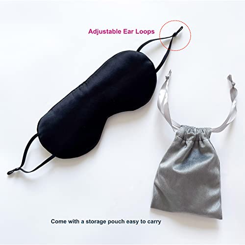 JCZANXI-Silk-Eye-Mask-Cooling-Sleep-Mask-with-Elastic-Ear-Loops-Double-Sided-Use-Sleeping-Eye-Mask-for-Men-Women-Adjustable-Straps-Soft-Cool-Eye-Cover-Blackout-Eye-Mask-1pc