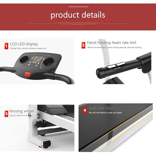Image of Foldable Treadmill, Freestanding Easy Assembly Folding Treadmill LCD Monitor,Portable Compact Running Machine for Small Space