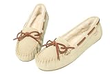 PEDOQU Leather Moccasin Slippers