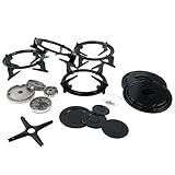 Ensemble complet : kit de rechange universel pour cuisinière à gaz, la vidéo d'installation du produit est jointe. Regardez la vidéo avant l'installation (livré avec vis de montage, bouchons d'oreille de grille installés). Cet ensemble universel est compatible avec tous les types de cuisinières. Renouvelez l'ensemble de votre poêle avec un seul ensemble ; Self Spares protège toujours votre budget.