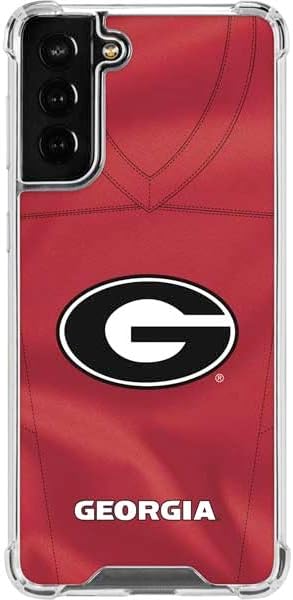 Skinit Clear Phone Case Compatible with Galaxy S22 Plus - Officially Licensed University of Georgia Bulldogs Design