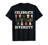 Celebrate Diversity Guitar Player Funny Guitarist Pun Outfit T-Shirt