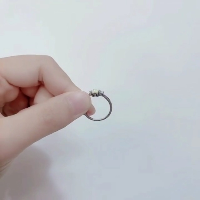 Pet Paw Print Stacking Rings - CZ Crystal & Opal Animal Themed Promise Rings For Women