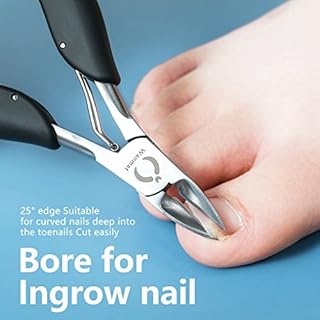 Toe Nail Clipper for Ingrown or Thick Toenails,Toenails Trimmer and Professional Toenail Nipper for Seniors with Stainless Steel Surper Sharp Blades