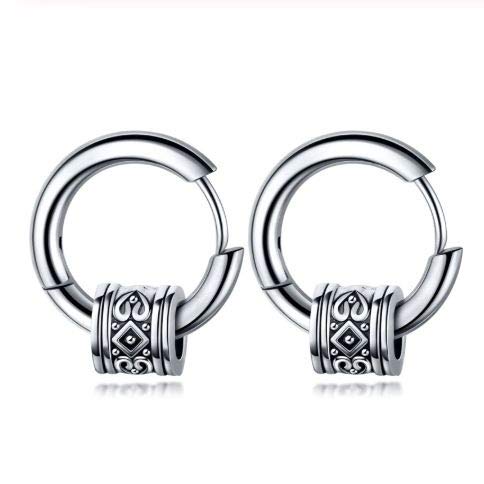 Brinco Masculino de Argola Berloque Étnico - PAR