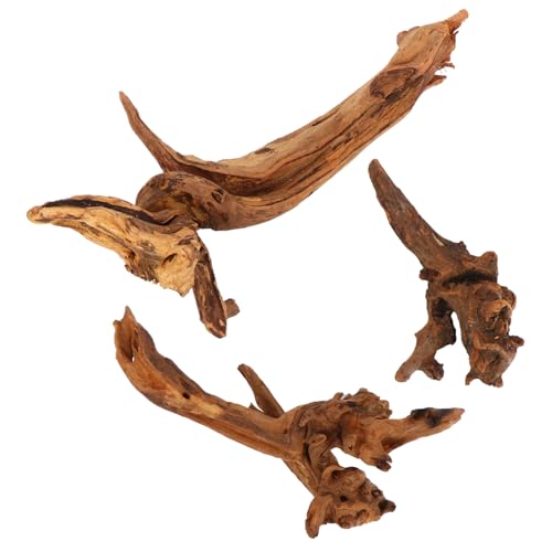 Happyyami 3stücke Teiliges Aquarium Deko Kunstholz Stumpf Ornament Für Fischbecken Miniatur Wurzel Dekoration Für Aquarien Und Terrarien