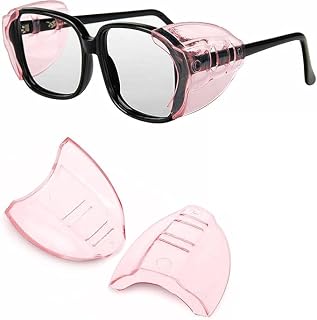 1 Set Safety Eye Glasses Side Shields Flexible Lightweight Running Cycling Outdoor Sports Glasses Wind Shield for Adults Safety Goggles and Glasses, Eye Protection