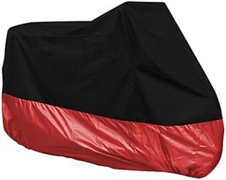 VORA Protective Polyester Motorcycle Cover XXXL Black and Red