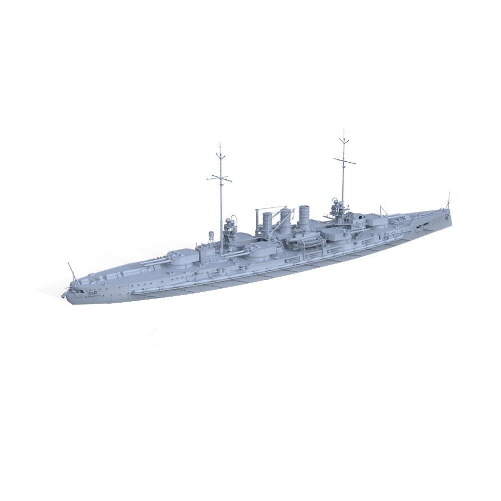 MRY-SFW SSC200590-A 1/200 zestaw do budowy modelu wojskowego Niemiecki okręt wojenny Helgoland, segmentowy kadłub