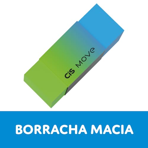 CIS KIT MOVE2-2 Lapis HB + 1 Apontador + 1 Borracha Move Verde