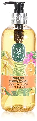 EyabiSabri Tuncer Natural Oliwa z oliwek mydło w płynie mandarynka piwniczna 500 ml butelka PET 1 opakowanie