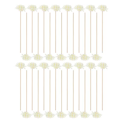 30pcs Diffuser Sticks Artificial Flower Rattan Reed Essential Oil Aroma Diffuser Sticks for Office Home Decor