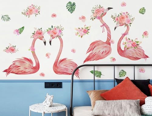 Vinilos Decorativos 3D Flamingo Rosa 2 Láminas 30x90 cm miniatura 6