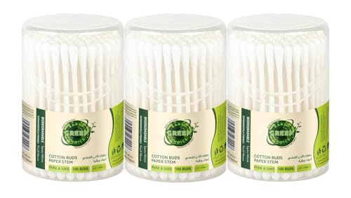 Earth Green Choice Cotton Buds Canister Pack of 3 x 100s