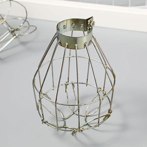 Image of STOBAZA Lampshade Guard Metal Bulb Guard Cage Ceiling Light Frames -scalding Net Sturdy Metal Lampshade Ring