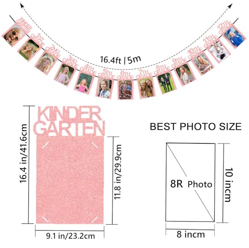 Image of Graduation Decorations Class of 2026 Graduation Photo Banner 8x10 for Paty Decorations 2026 K-12 Photo Display for High School Senior Grad Decor Party Supplies Pink, 8x10 K003PK