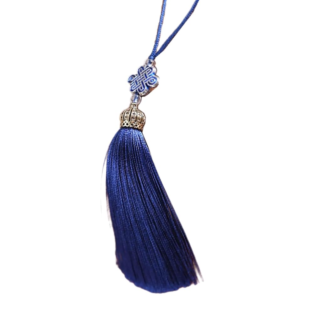 Divuukyi Navyblue Chinese Knot Tassels Pendant Handmade Polyester Tassels Chinese Tassels Great For Home Decors And Festival Ornament