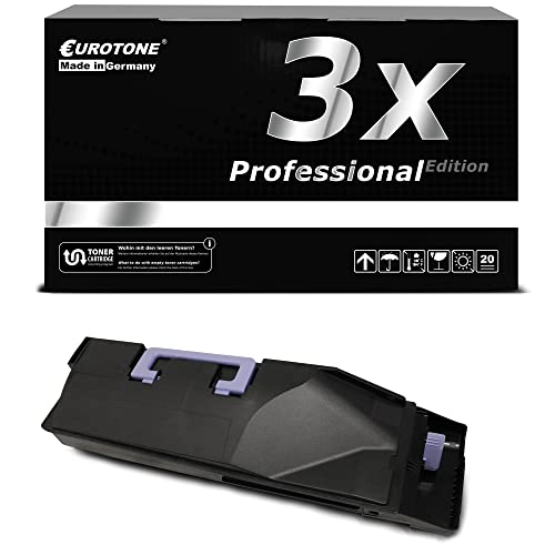 Cartouche toner Eurotone TK 895 BK compatible Triumph-Adler 206 CI remplacé noire patrone 3x