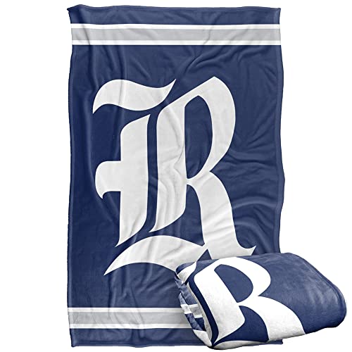 Rice University Owls Blanket, 36" x 58", Primary Logo Stripes, Silky Touch Super Soft Throw