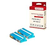  NOPAN-INK - x2 Cartouches Compatible pour HP 903 XL 903XL Cyan HP OfficeJet 6900 Series 6950 OfficeJet Pro 6860 Series 6868 6950 6960 6968 6970