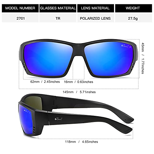 Image of Bevi Polarized Sports Sunglasses Ultralight TR90 Frame Glasses Flexible and Durable for Men Women Sun Glasses