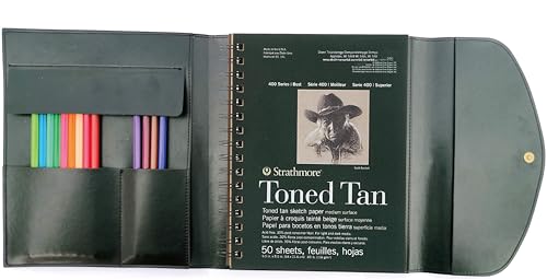 Couverture de carnet de croquis anti-cornes avec trousse - 4