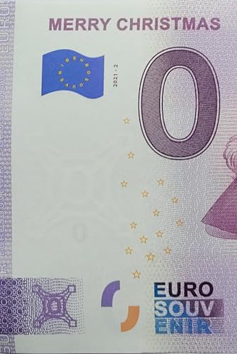 Eurosouvenir 0-Euro-Schein Merry Christmas Deutschland Souvenirschein Null Euro Sammlerschein Frohe Weihnachten