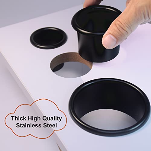QUEESALN Hair Styling Tools Station Organizer Holder for Dryer, Curling Iron and Accessories, 3inch, 2inch and 1.5inch Open End (Black) - Thumbnail 3