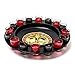 Produktbild Relaxdays 10010182 Roulette Trinkspiel, Partyspiel mit Drehrad, Schnapsgläsern & Kugeln, Roulettespiel für Partys, 18 Jahre to 99 Jahre, rot/schwarz, 7 x 30 x 30 cm