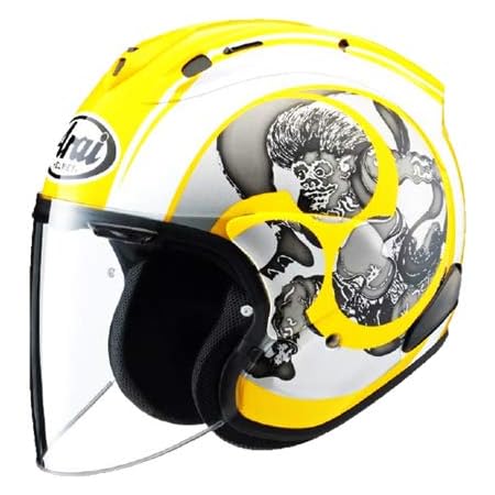 Amazon Co Jp Arai X Yamaha Vz Ram Heartbeat 2 Vz Ram Kodo2 Yellow Silver Medium Sports Outdoors