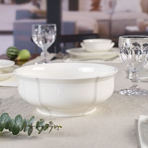 Villeroy & Boch Manoir Vegetable Bowl, Premium Porcelain, Made in Germany, White, 8.5 x 3.25 in by Villeroy & Boch - Used condition - Image 2
