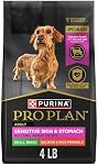 Purina Pro Plan Peau Sensible & Estomac Nourriture Sèche pour Chiens Petits Races, Saumon & Riz - Sac de 1,81 kg (1 paquet)