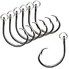 Mustad Ringed Demon Offset Circle 4X Strong - Designed to Perform Flawlessly Featuring Kirbed Hook -Black Nickel