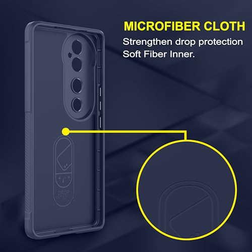 Image of Zapcase Back Case Cover for Vivo V40 Pro 5G | Compatible for Vivo V40 Pro 5G Back Cover | Liquid Silicon Magic Case with Camera Protection | Sapphire