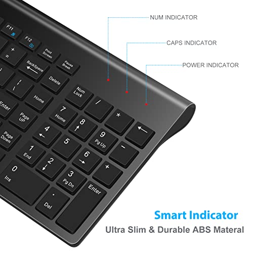 LeadsaiL Wireless Keyboard and Mouse Combo, Wireless USB Mouse and Computer Keyboard Set, Compact and Silent for Windows Laptop, Desktop, PC - Thumbnail 6