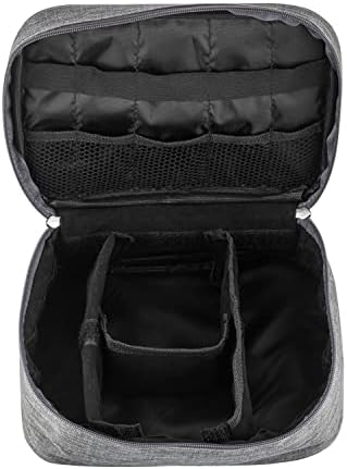 Livx Fermuarlı Elektronik Aksesuar Düzenleyici Çanta Organizer Kablo Düzenleyici Gadget Çanta Cırt Cırt Kemerli Su Geçirmez Boyun Askılı Aksesuar Çantası Gri SRF11-01 - Görsel 3