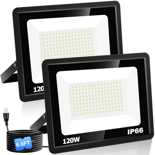 Tira LED ajustable 20ft 2700K-6500K con floodlight 120W miniatura 2
