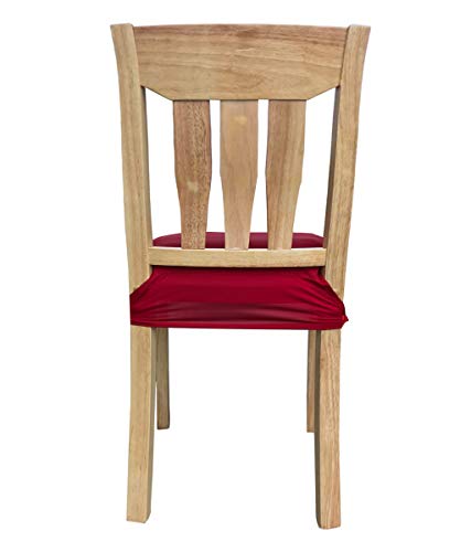 Mocaa Chair Seat Covers Pack Of 2 ,Removable Stretch Dining Chair Protector Cover Slipcover (Deep Red) #TOP4