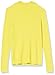 Amazon Essentials Women's Classic-Fit Lightweight Cable Long-Sleeve Mock Neck Sweater, Bright Yellow, X-Large
