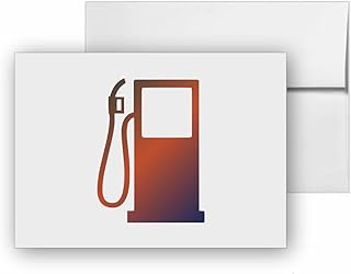 Gas Station Gasoline Tank Refuel, quality blank cards CC-25841